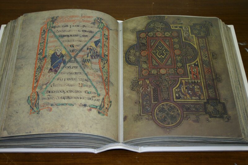 illuminated manuscript pages