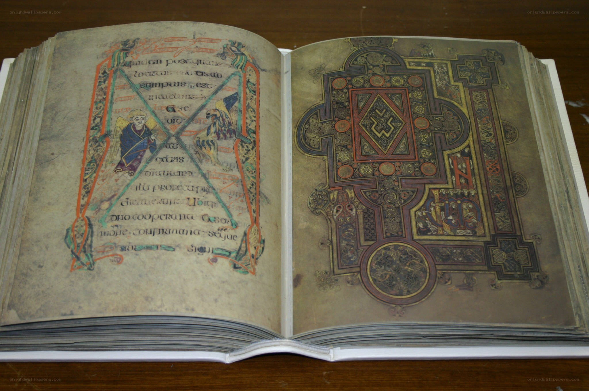illuminated manuscript pages