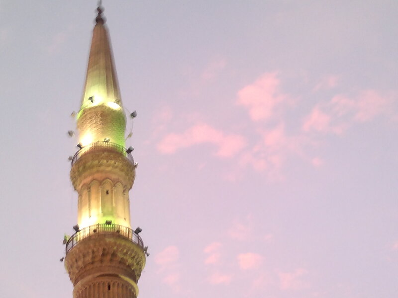 Illuminated Minaret — Purple