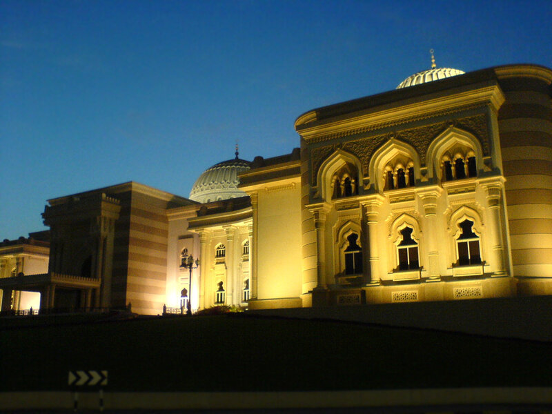 Illuminated Mosque Building
