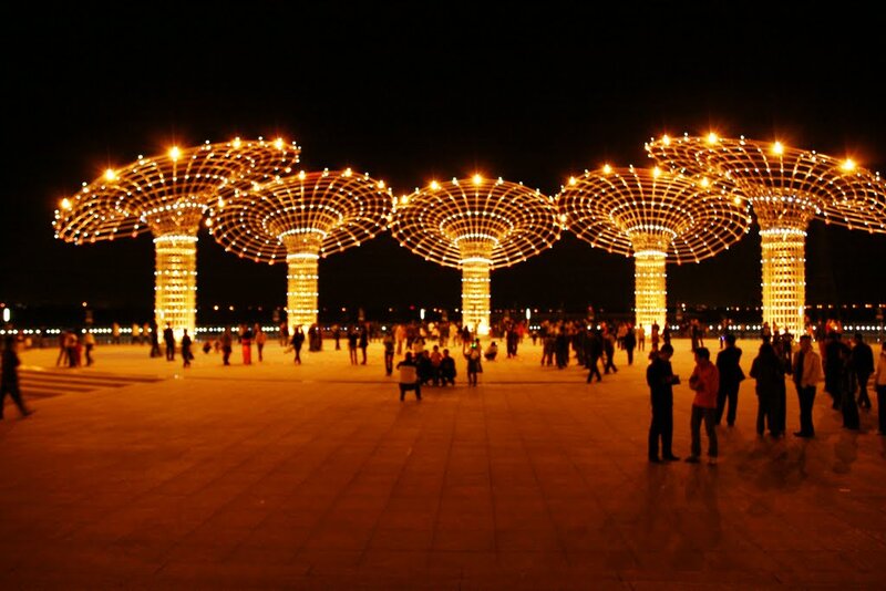 Illuminated Mushroom Structures