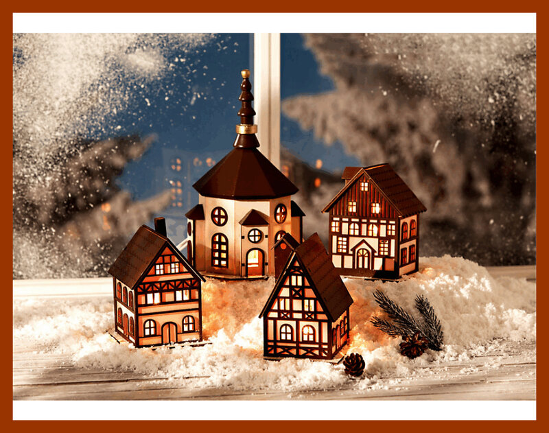 Illuminated Paper Houses