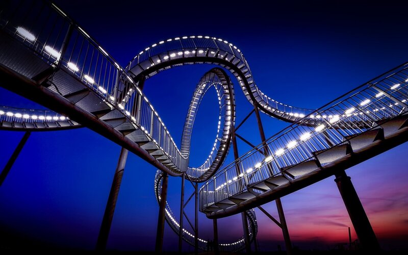 Illuminated Roller Coaster