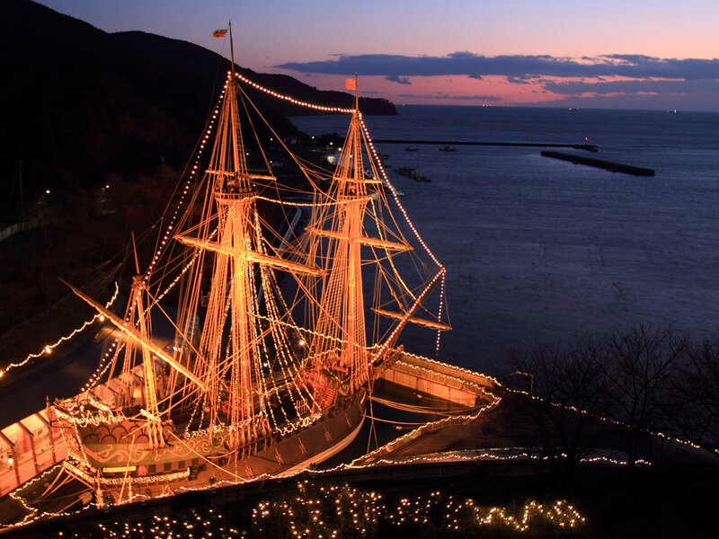 Illuminated Ship Model