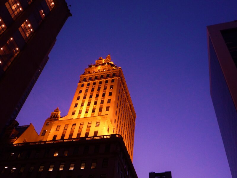 Illuminated Skyscraper