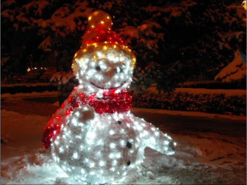 Illuminated Snowman