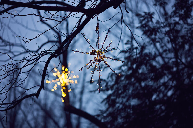 Illuminated Star Decoration — Blue