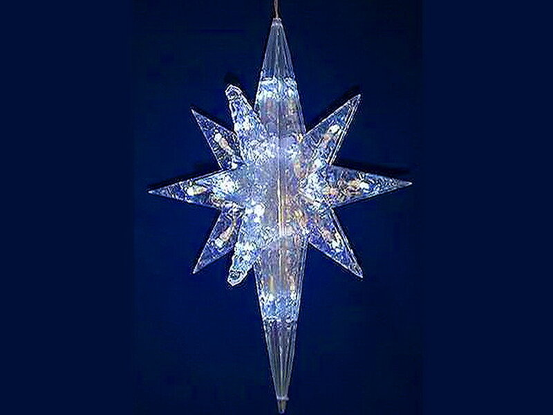 Illuminated Star Ornament — Blue