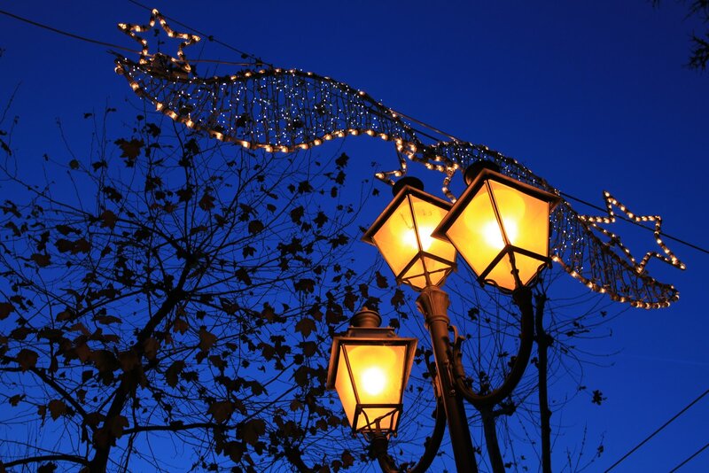Illuminated Street Lamps