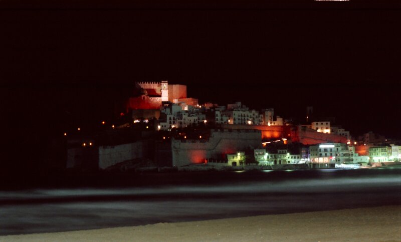 Illuminated Town at Night
