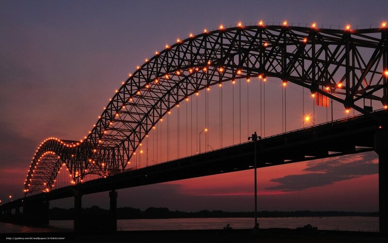Illuminated Truss Bridge — Purple