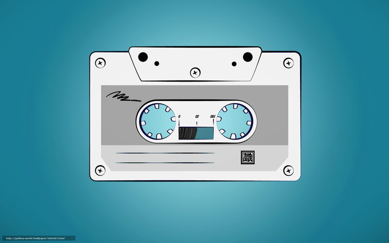 illustrated cassette tape