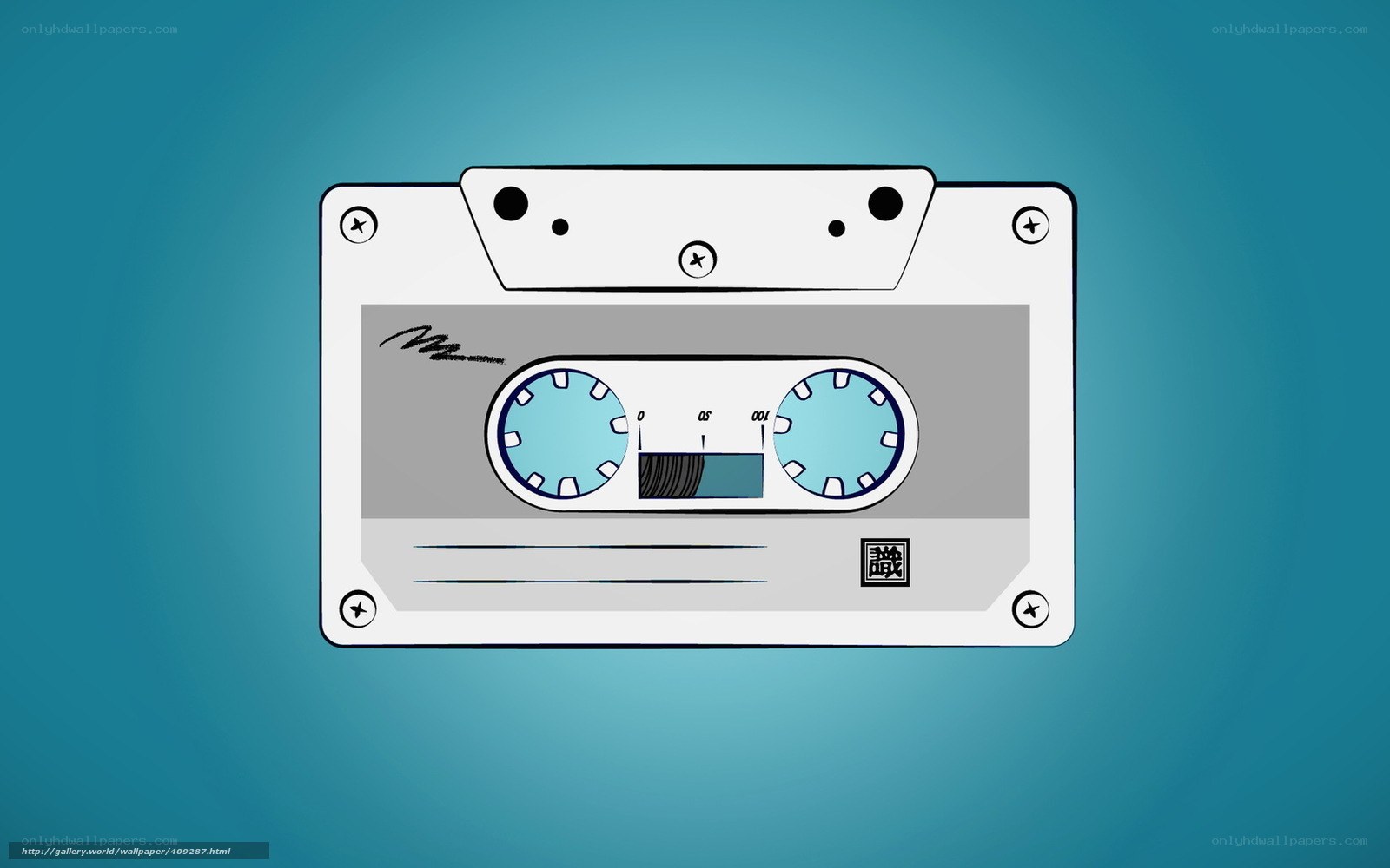 illustrated cassette tape