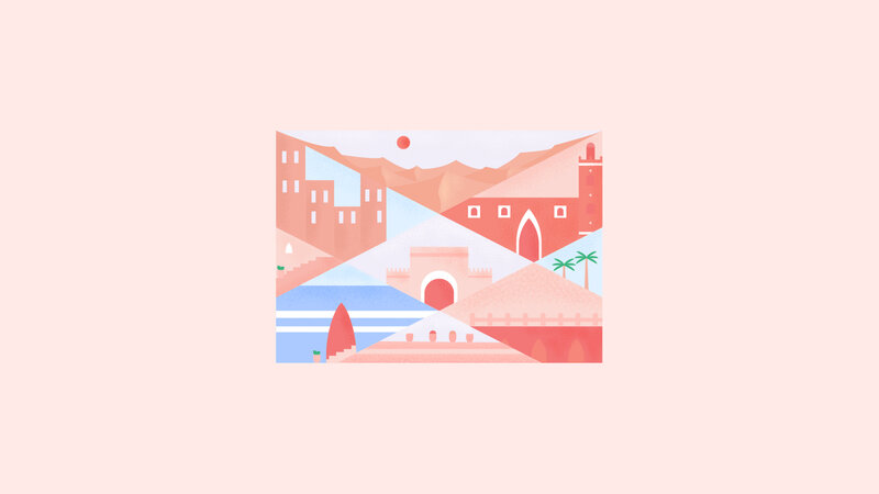 Illustrated Desert City