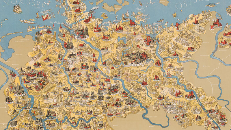 Illustrated Map of Germany