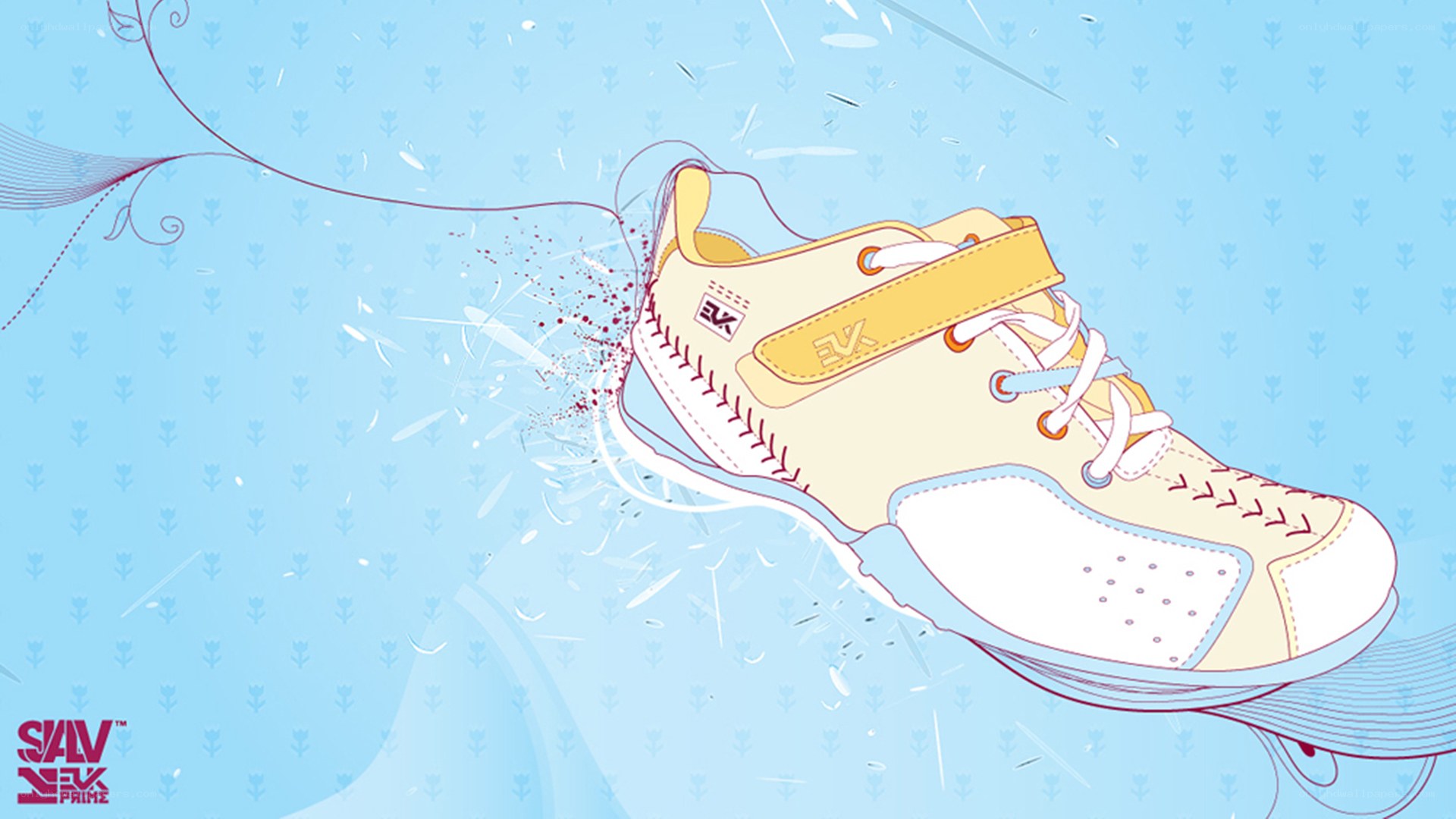 illustrated sneaker design