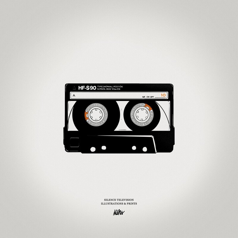 Illustration of a cassette tape