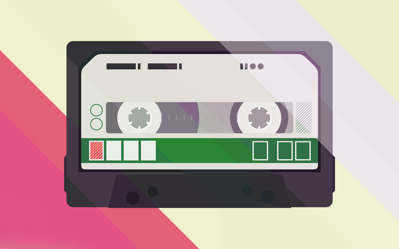 illustration of a cassette tape