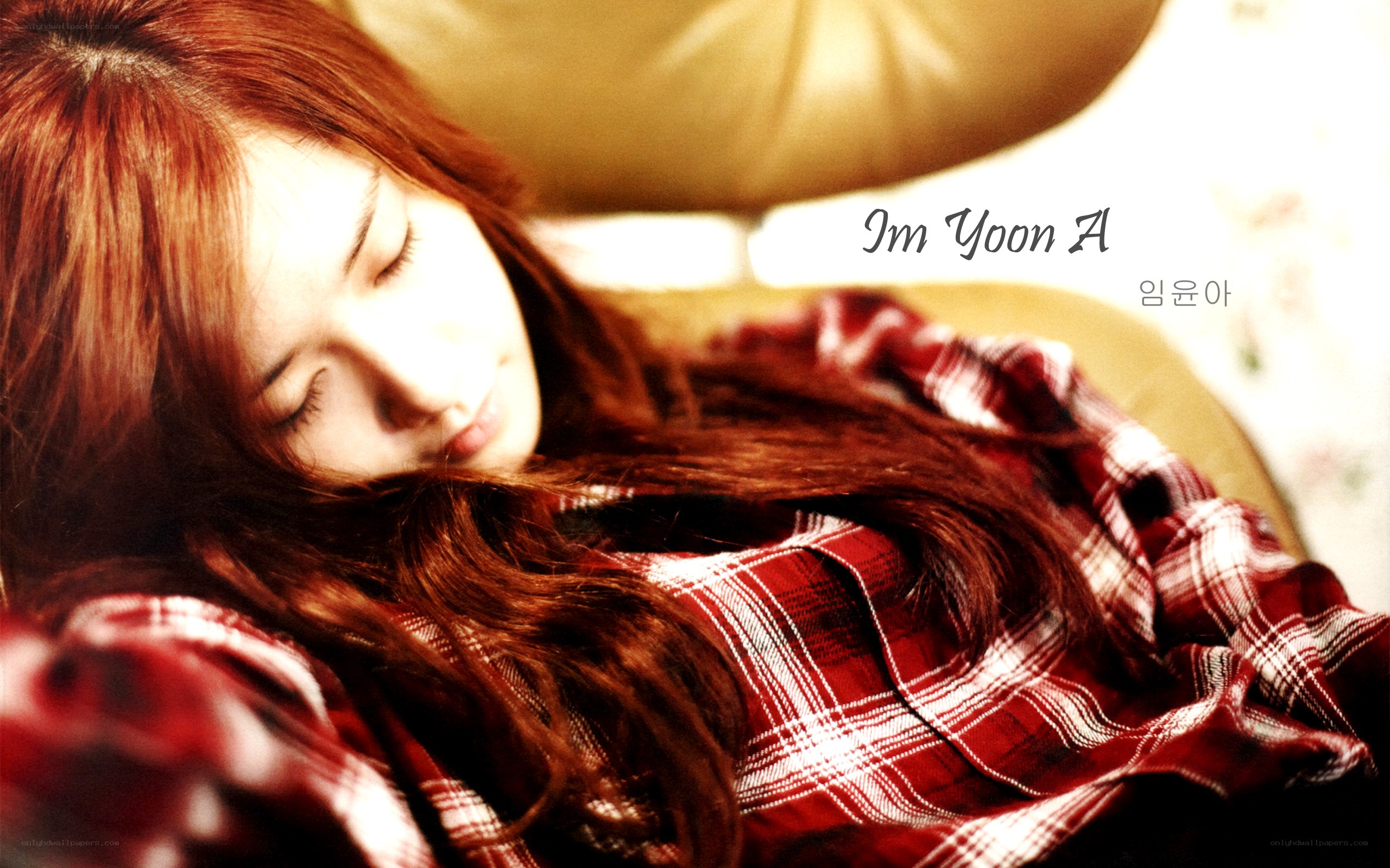 Im Yoon-ah sleeping peacefully
