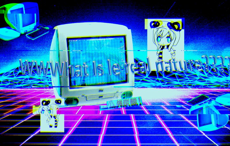 IMac Computer with Anime Art