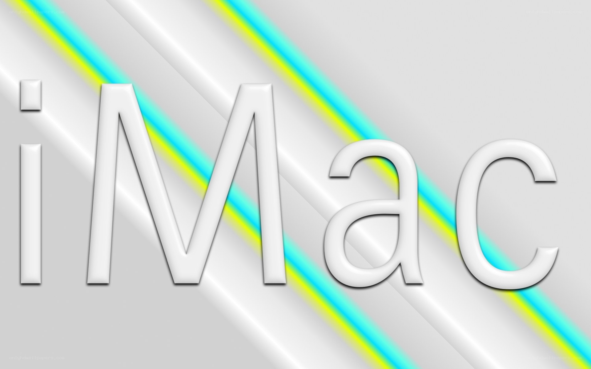 iMac logo on abstract background