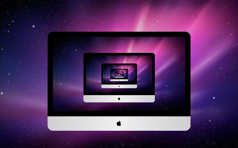 iMac with recursive display