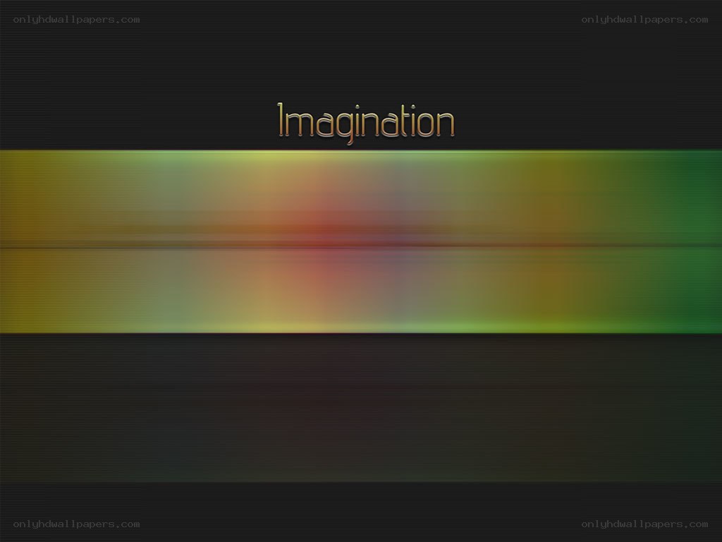 Imagination text with color gradient