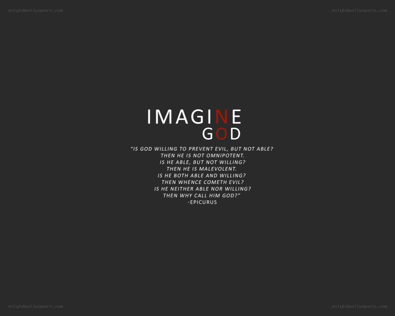 Imagine God quote