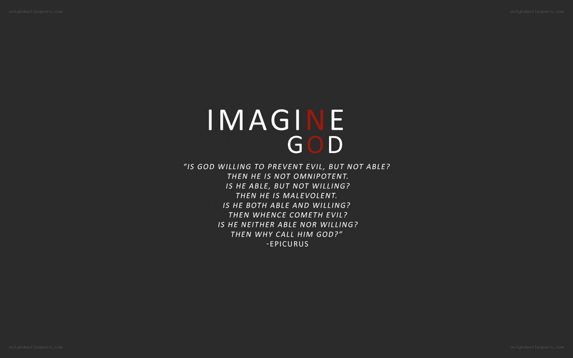 Imagine God quote