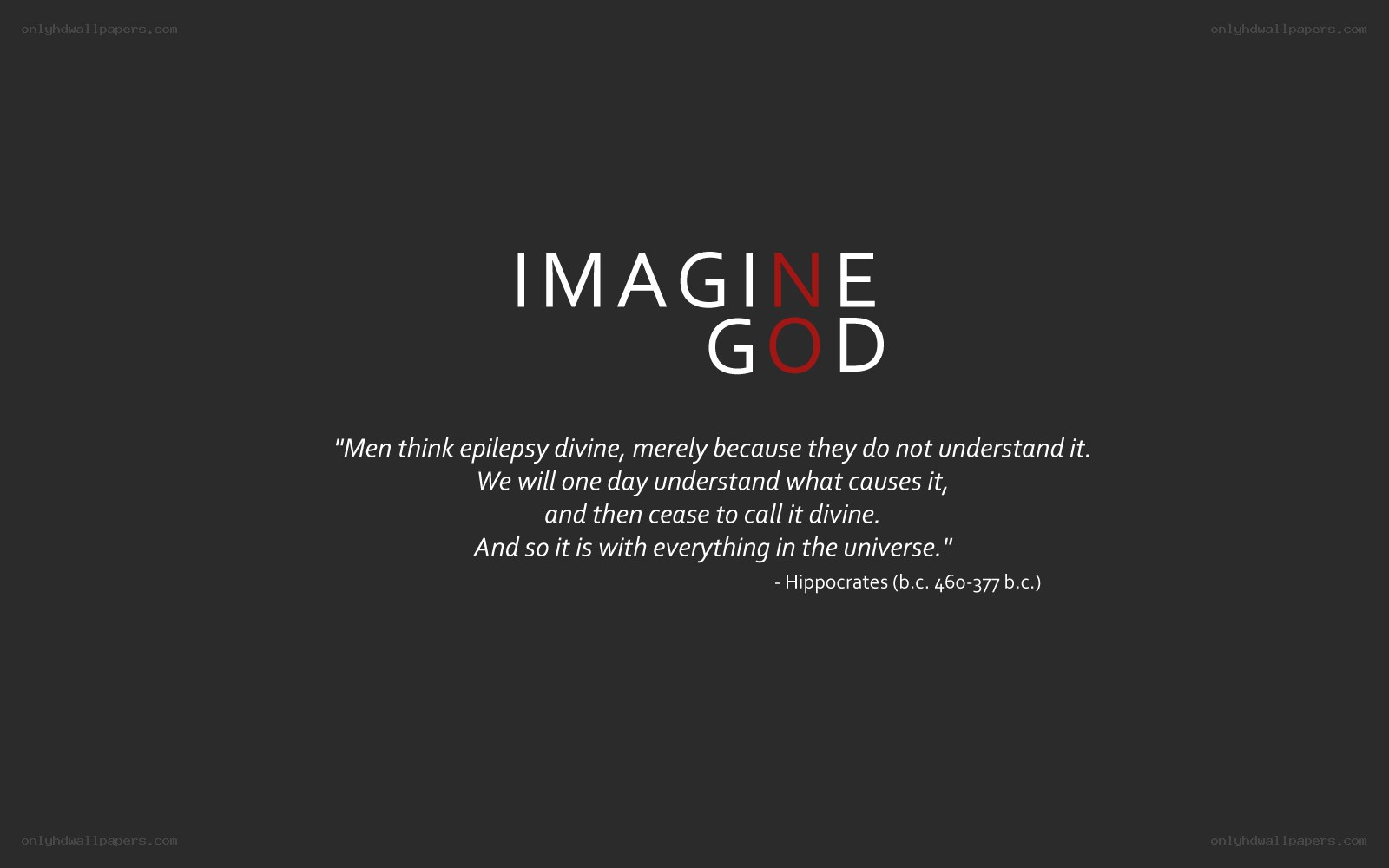 Imagine God quote