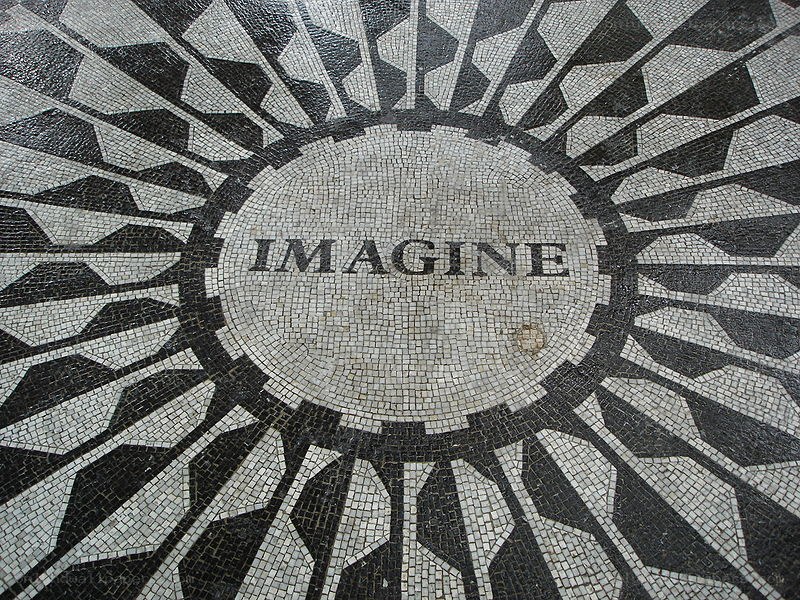 Imagine mosaic at Strawberry Fields