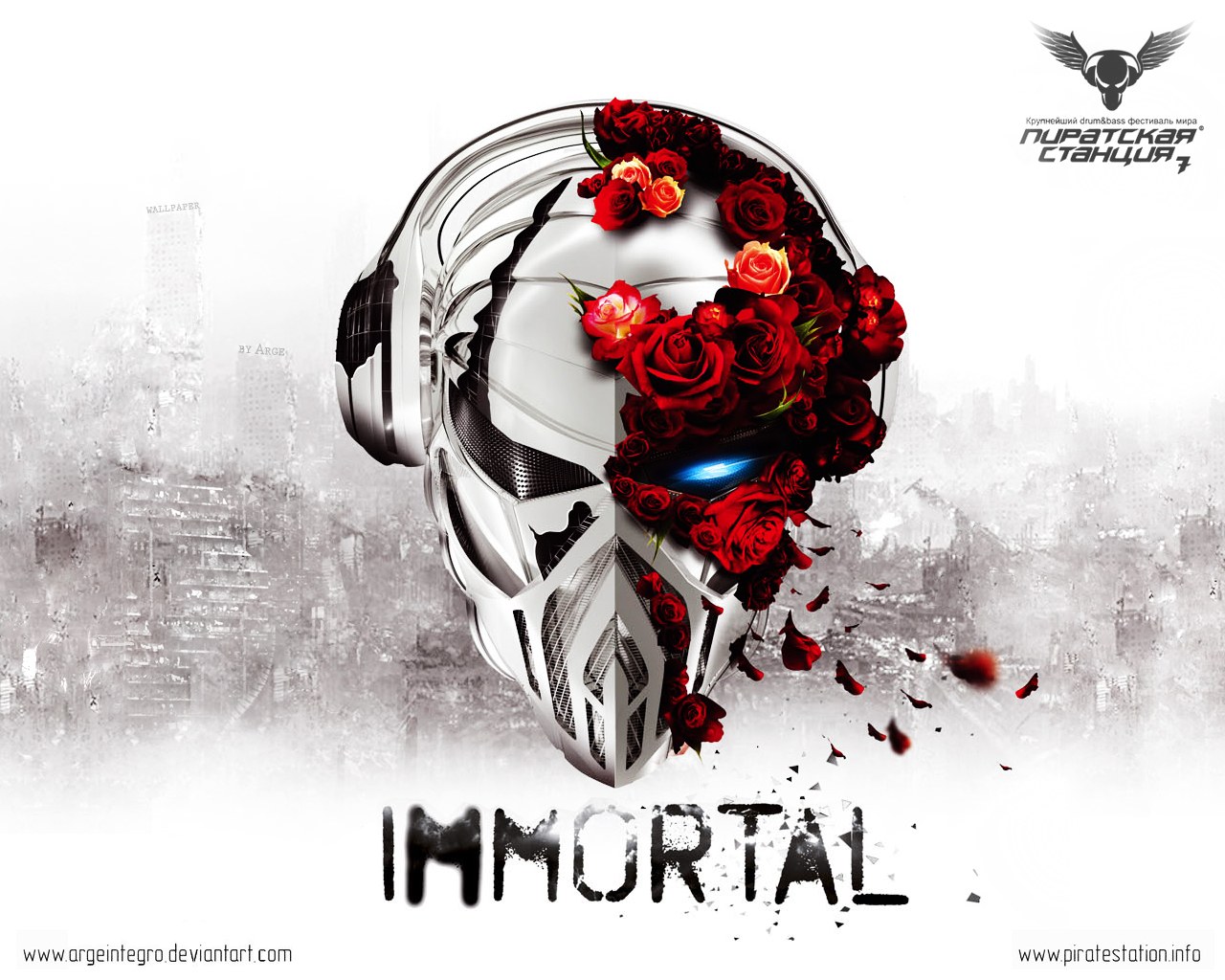 Immortal Helmet with Roses