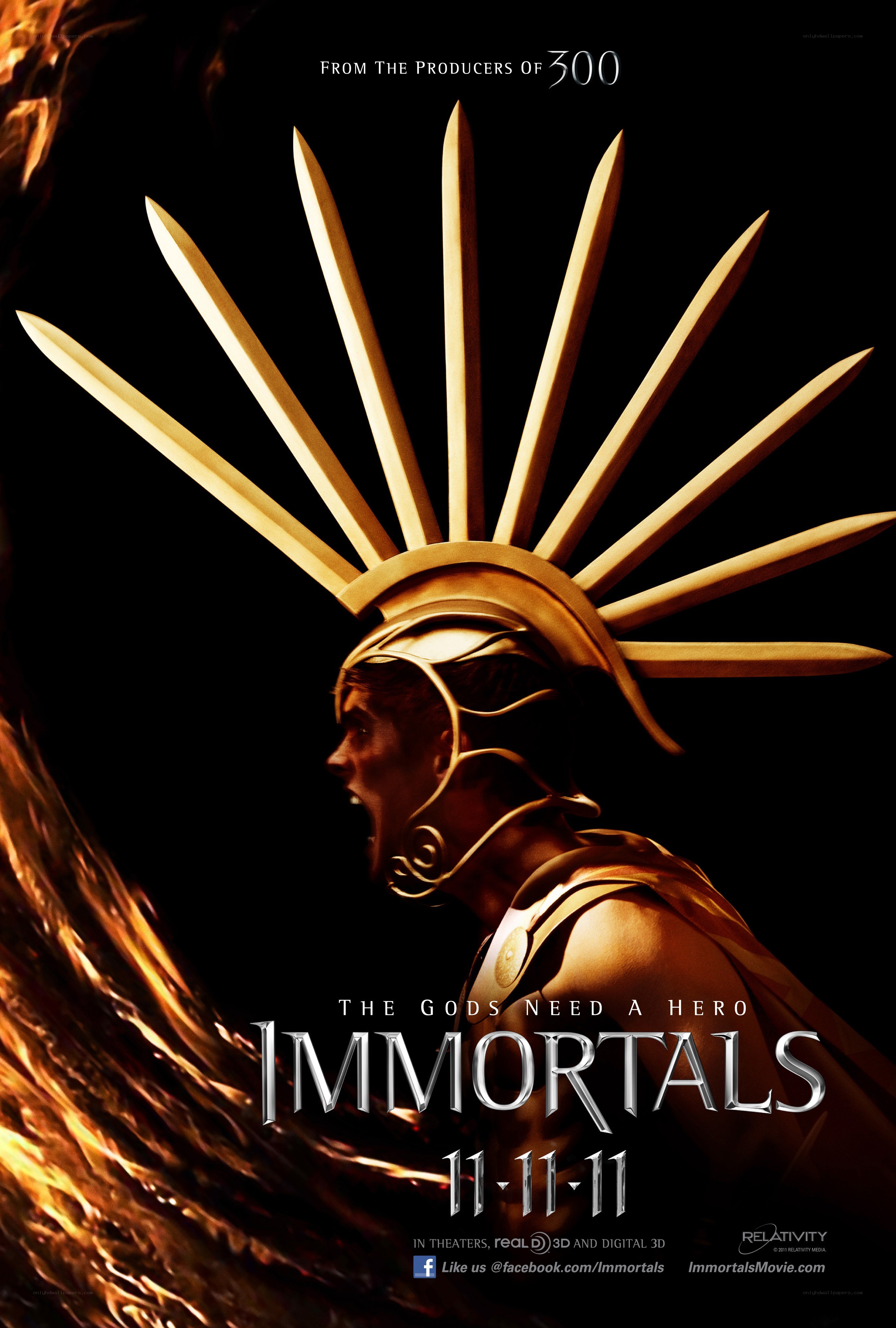 Immortals movie poster