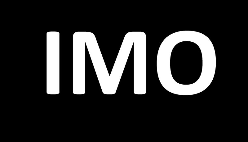 IMO logo on black