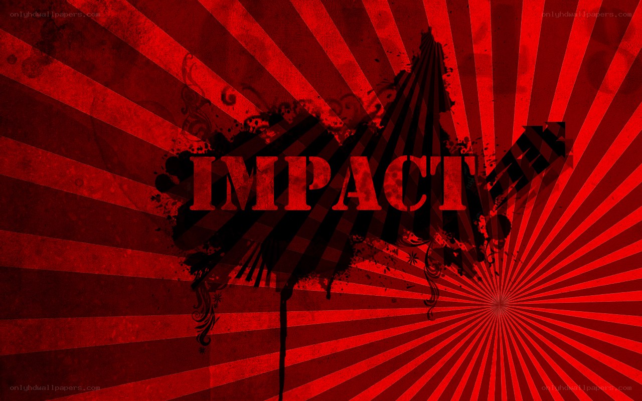 impact red explosion design