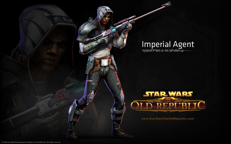 Imperial Agent Character — Black, Dramatic