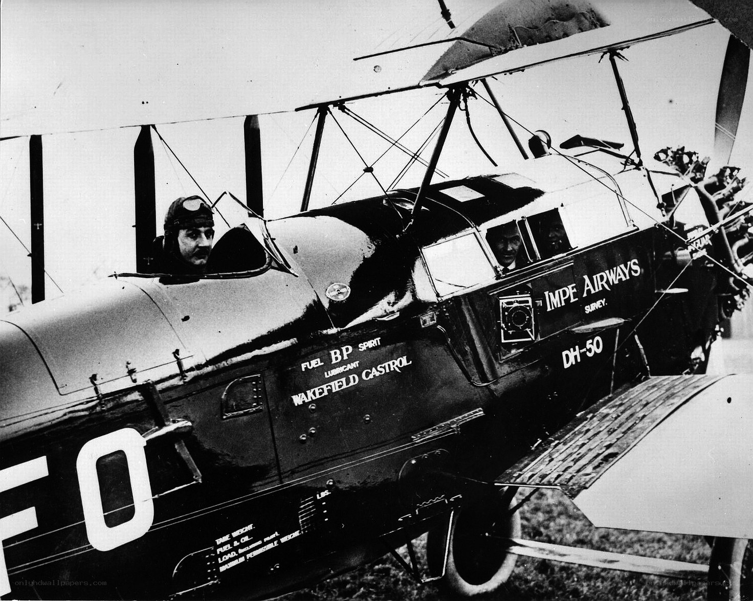 Imperial Airways biplane aircraft