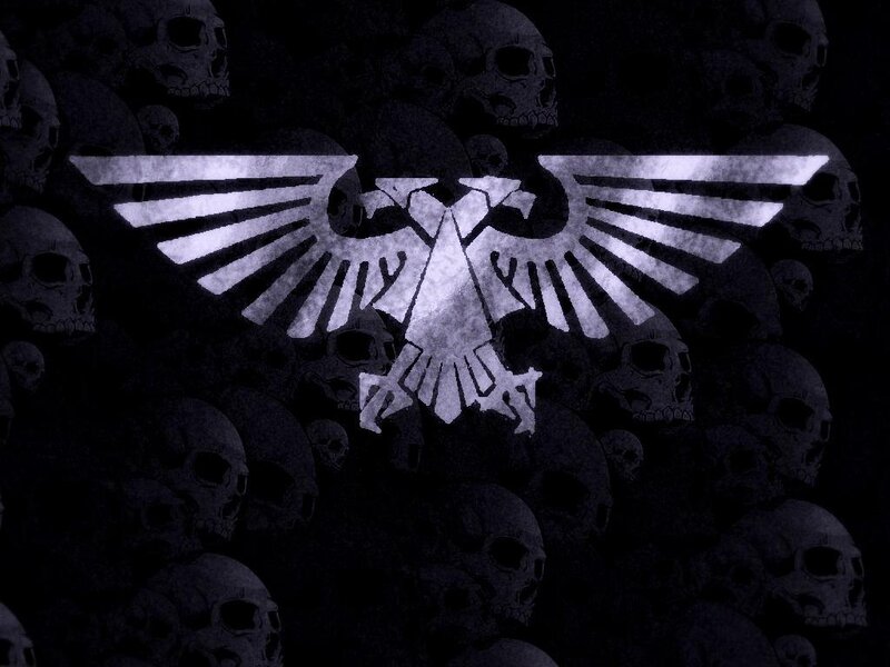 Imperial Aquila over skulls