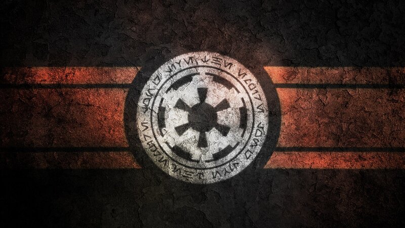 Imperial Crest on Wall — Black, Dramatic, Digital Art, Crests, Stripes, Orange
