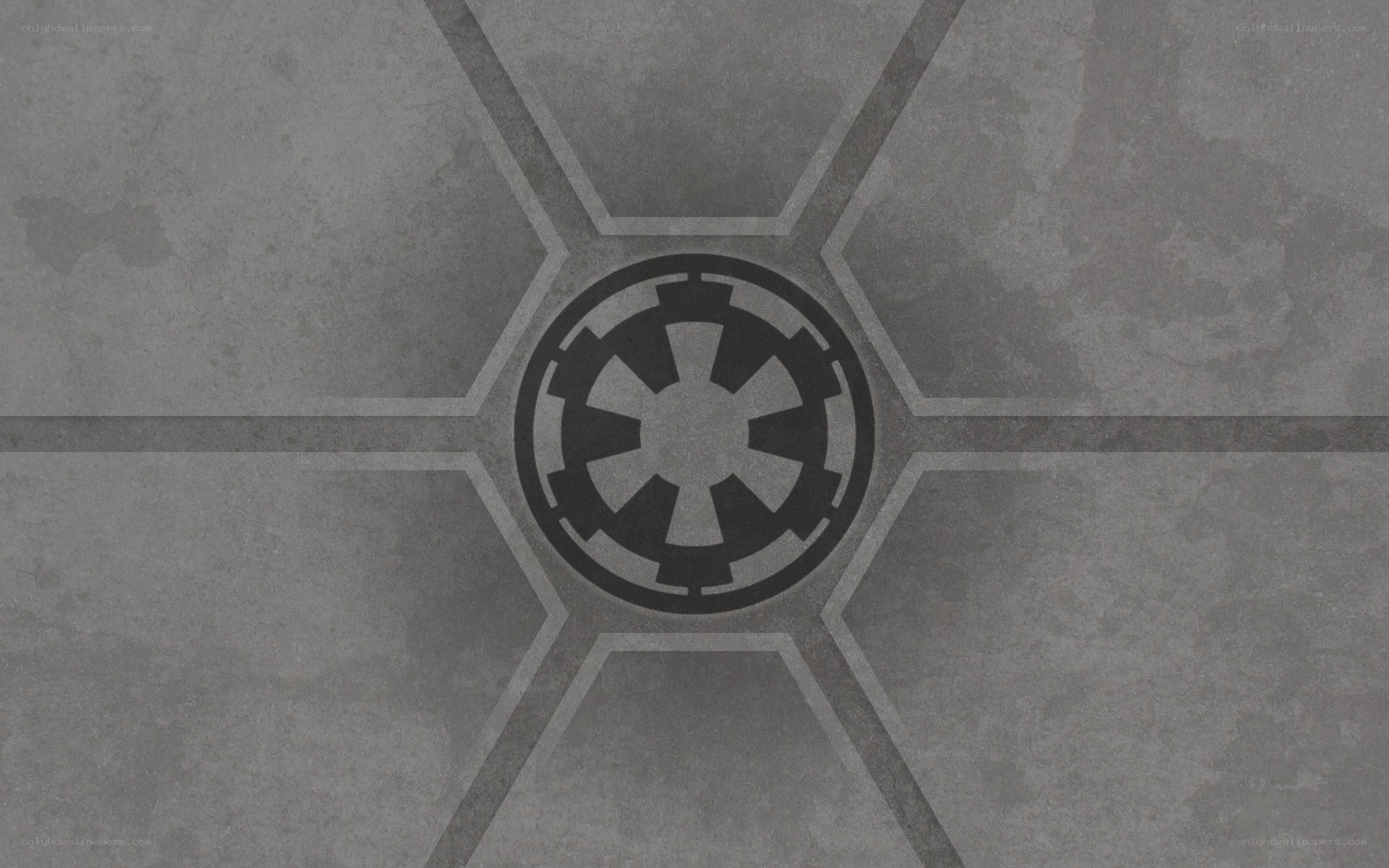 Imperial emblem on textured floor