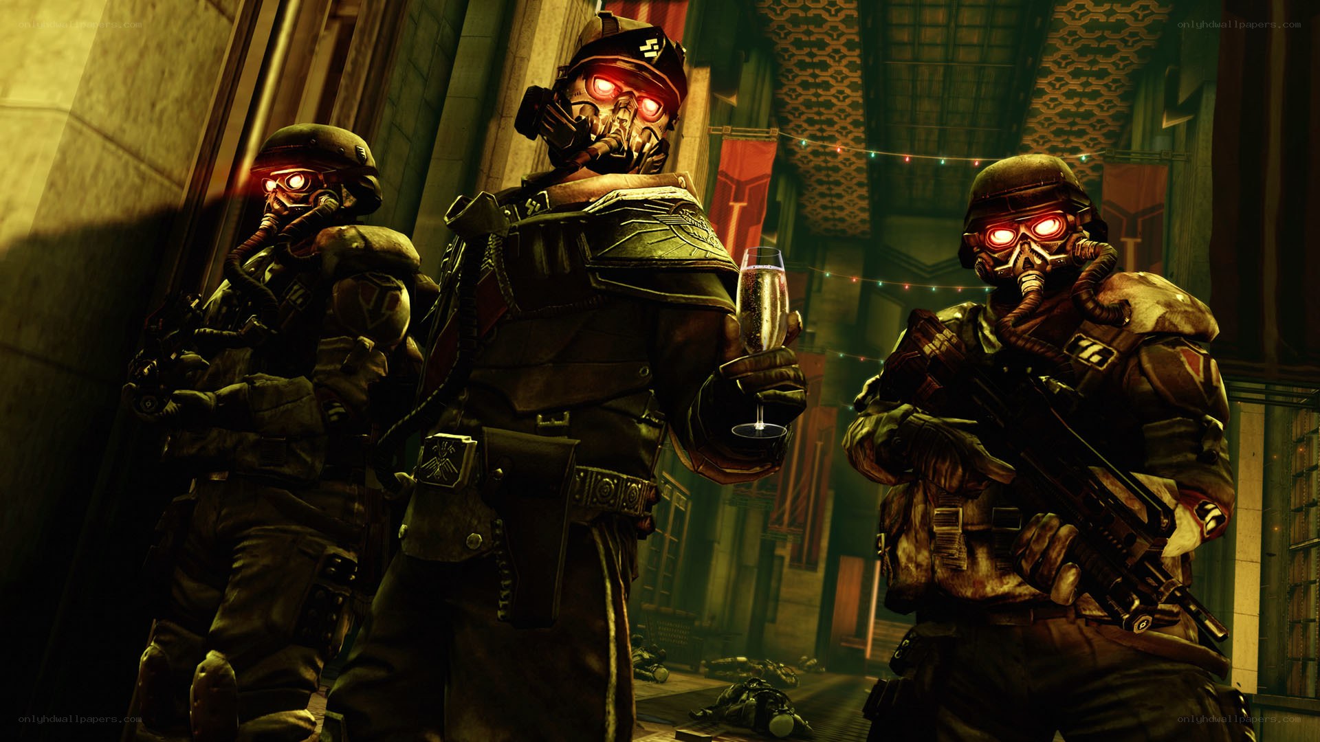 Imperial Guardsmen in celebration