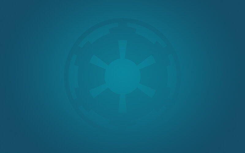 Imperial insignia on blue background