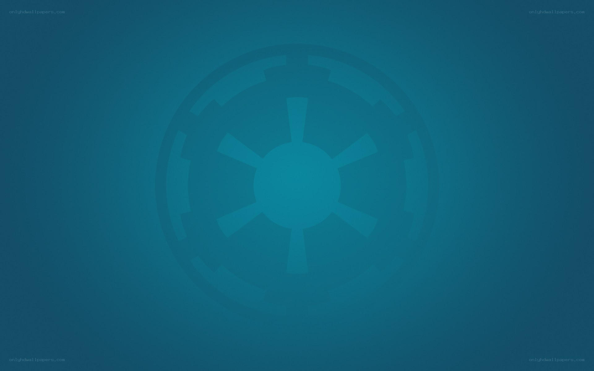 Imperial insignia on blue background