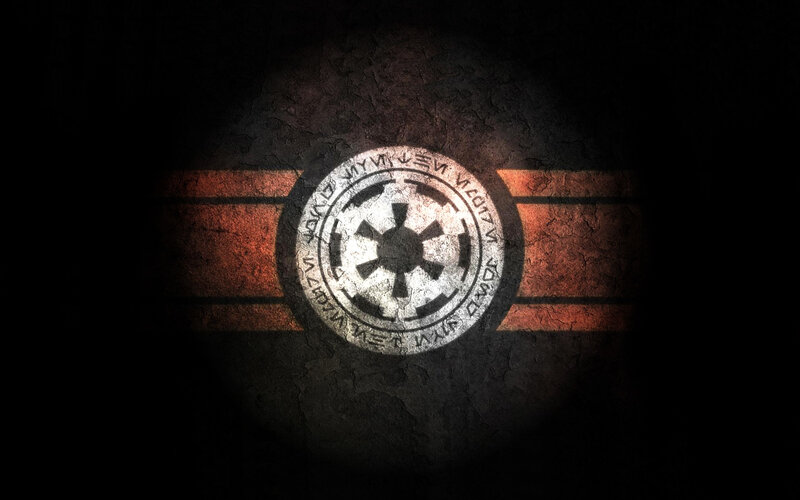 Imperial insignia on cracked wall
