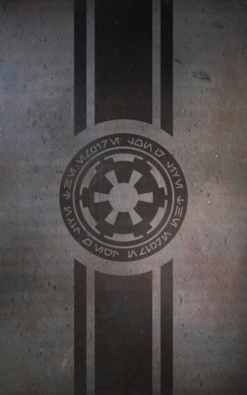 Imperial insignia on textured wall