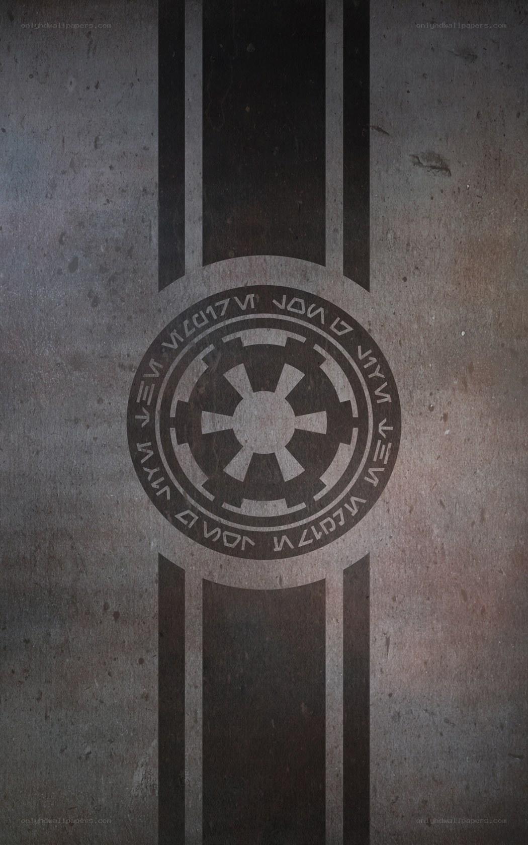 Imperial insignia on textured wall