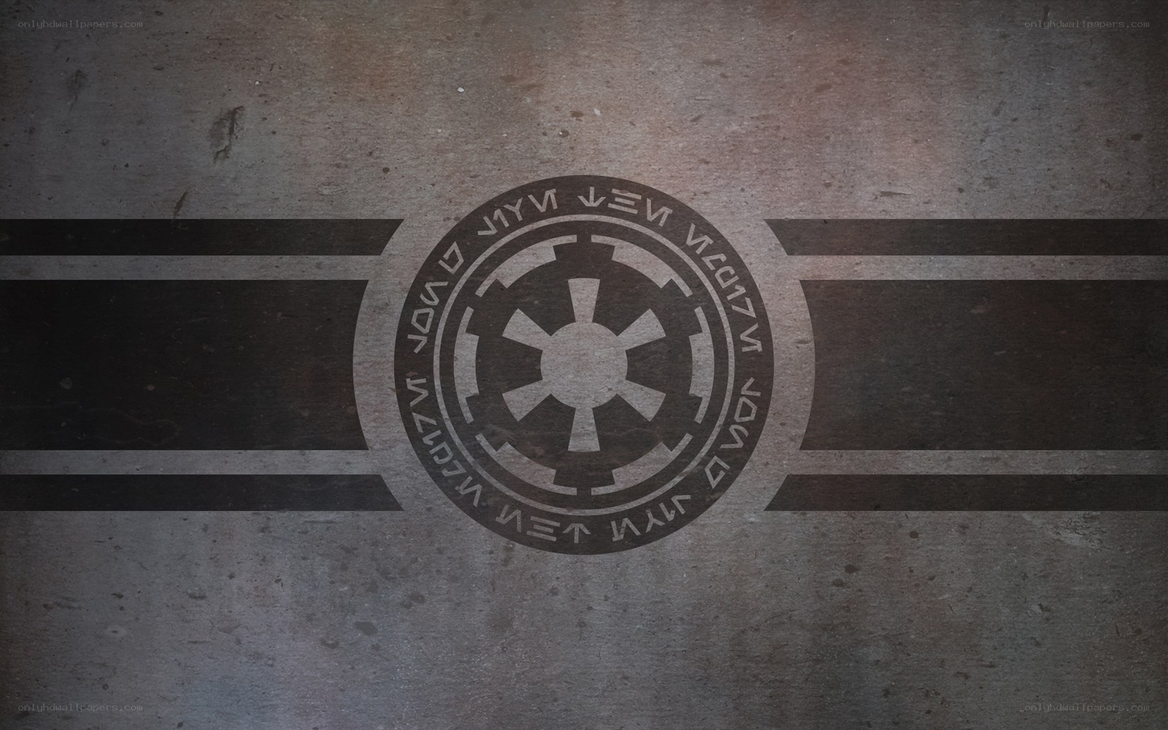 Imperial insignia on weathered wall