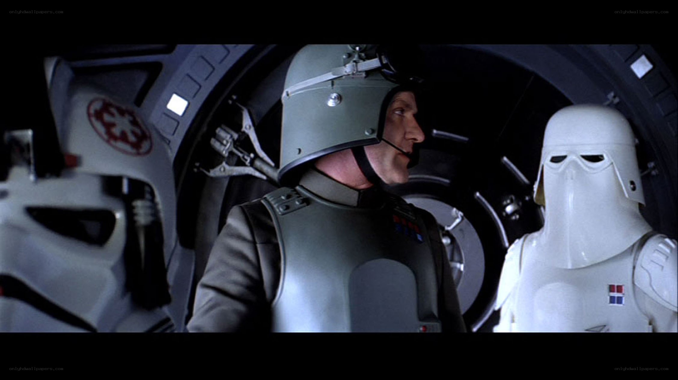Imperial officer with stormtroopers