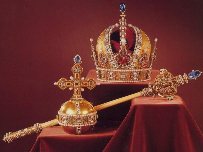 Imperial regalia crown scepter