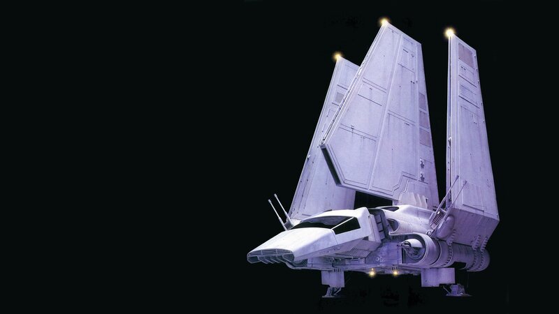 Imperial shuttle in space
